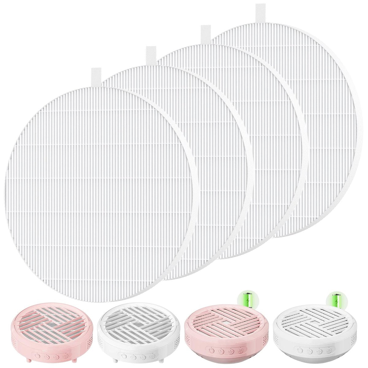 4 Pack HPro Nail Dust Collector Replacement Filters - Compatible with MelodySusie HPro/SProR - 99% Filtration, Reusable & Easy to Clean Avelisse