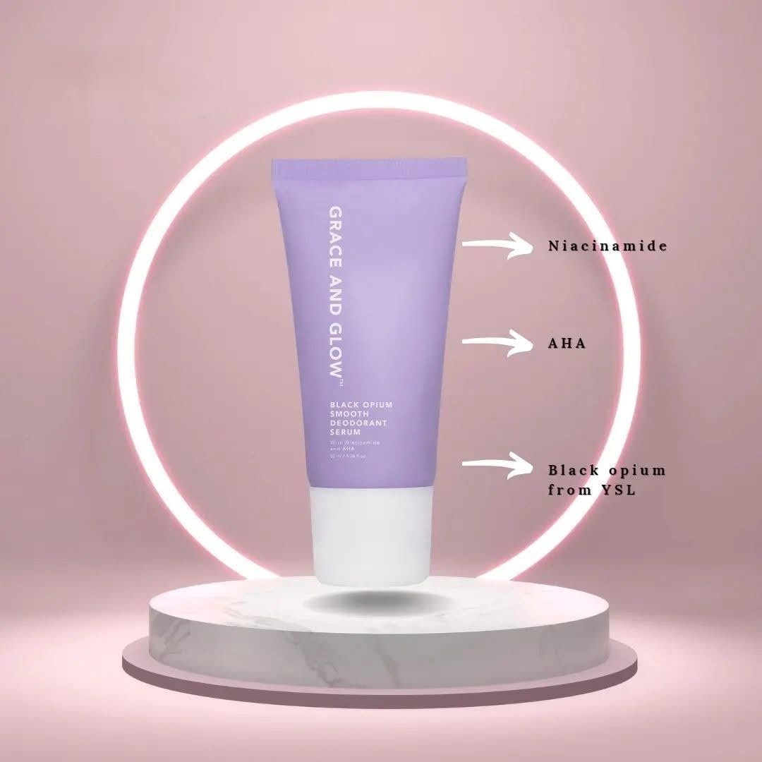 Grace and Glow Bright & Smooth Deodorant Serum with Niacinamide and AHA - 50ml Avelisse