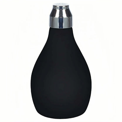 RyanDesign Refillable Hair Powder Spray Bottle (3.38 oz) - Leakproof Silicone Dispenser for Dry Shampoo, Volume Powder & Talc | Salon Precision, Travel-Friendly Design - Black