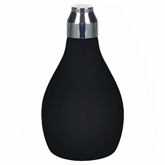 RyanDesign Refillable Hair Powder Spray Bottle (3.38 oz) - Leakproof Silicone Dispenser for Dry Shampoo, Volume Powder & Talc | Salon Precision, Travel-Friendly Design - Black