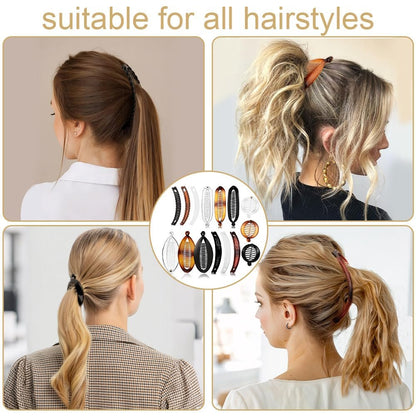 15PCS Banana Hair Clips Set for Women - Large, Small, and Mini Sizes for Thick & Thin Hair - Ponytail & Curly Hair Accessories - 5 Unique Styles - Resin Clips