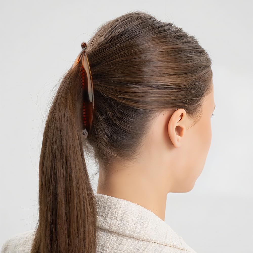15PCS Banana Hair Clips Set for Women - Large, Small, and Mini Sizes for Thick & Thin Hair - Ponytail & Curly Hair Accessories - 5 Unique Styles - Resin Clips - görsel 9