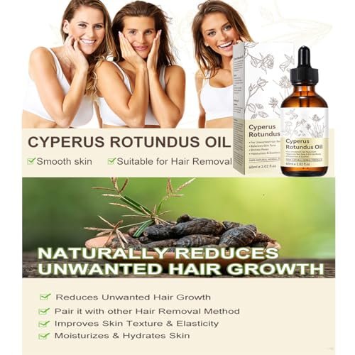 nvyue Cyperus Rotundus Oil for Hair Removal - 2 Pack, Reduces Unwanted Body Hair Growth, Moisturizes Smooth Skin for All Skin Types Avelisse