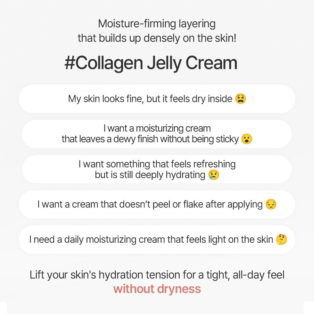 mixsoon PDRN Collagen Cream - Firming, Hydrating & Revitalizing Lightweight Face Gel with Collagen Peptides, Nourishing Moisturizer for Smooth Skin, 50ml / 1.69 fl.oz. Korean Glass Skin Care Avelisse
