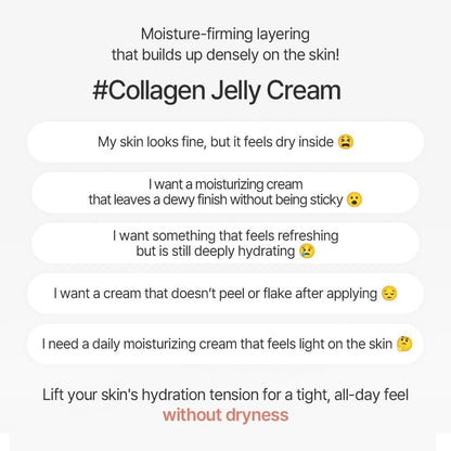 mixsoon PDRN Collagen Cream - Firming, Hydrating & Revitalizing Lightweight Face Gel with Collagen Peptides, Nourishing Moisturizer for Smooth Skin, 50ml / 1.69 fl.oz. Korean Glass Skin Care Avelisse