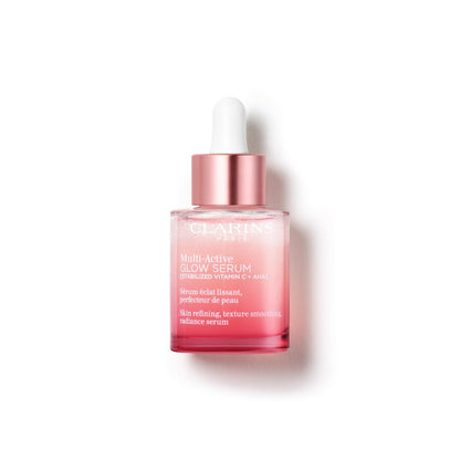 Clarins Multi-Active Brightening Glow Serum with Vitamin C + AHA | Visibly Brightens, Evens Tone, Smooths Texture + Refines Pores | All Skin Types | 1 Fl Oz Avelisse