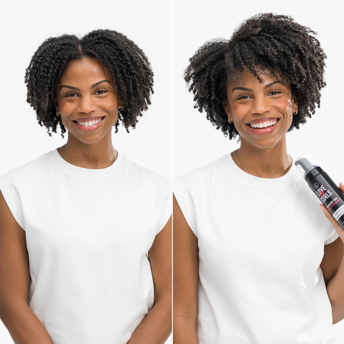 Love Ur Curls Volumizing Foam - Lightweight Mousse for Curly Hair, Volume & Definition, Frizz Control, Soft Hold, Vegan, Silicone-Free, Quick-Drying, 7.3 Fl Oz Avelisse