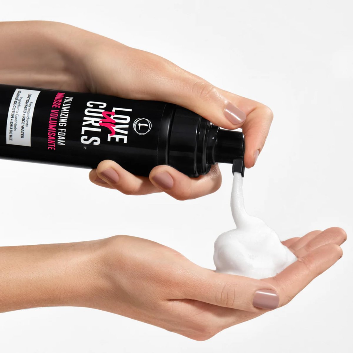 Love Ur Curls Volumizing Foam - Lightweight Mousse for Curly Hair, Volume & Definition, Frizz Control, Soft Hold, Vegan, Silicone-Free, Quick-Drying, 7.3 Fl Oz Avelisse