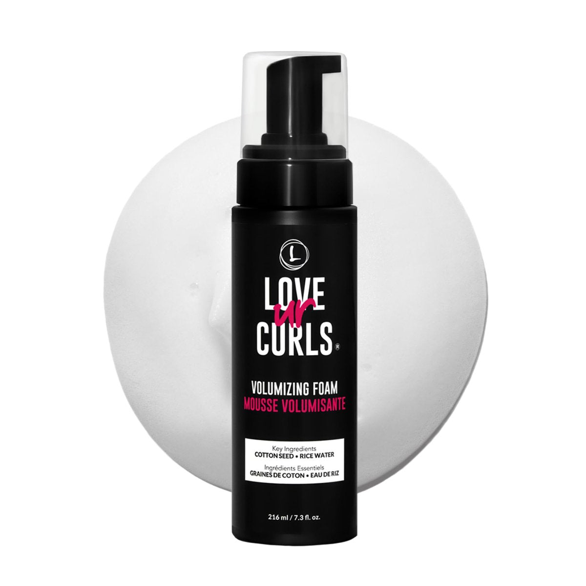 Love Ur Curls Volumizing Foam - Lightweight Mousse for Curly Hair, Volume & Definition, Frizz Control, Soft Hold, Vegan, Silicone-Free, Quick-Drying, 7.3 Fl Oz Avelisse