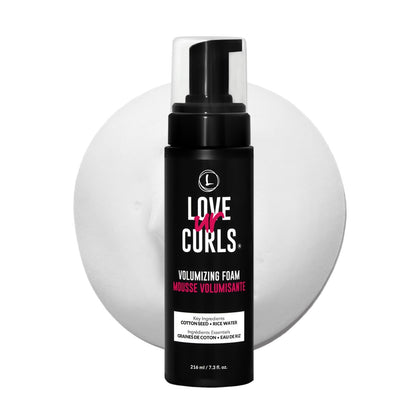 Love Ur Curls Volumizing Foam - Lightweight Mousse for Curly Hair, Volume & Definition, Frizz Control, Soft Hold, Vegan, Silicone-Free, Quick-Drying, 7.3 Fl Oz Avelisse