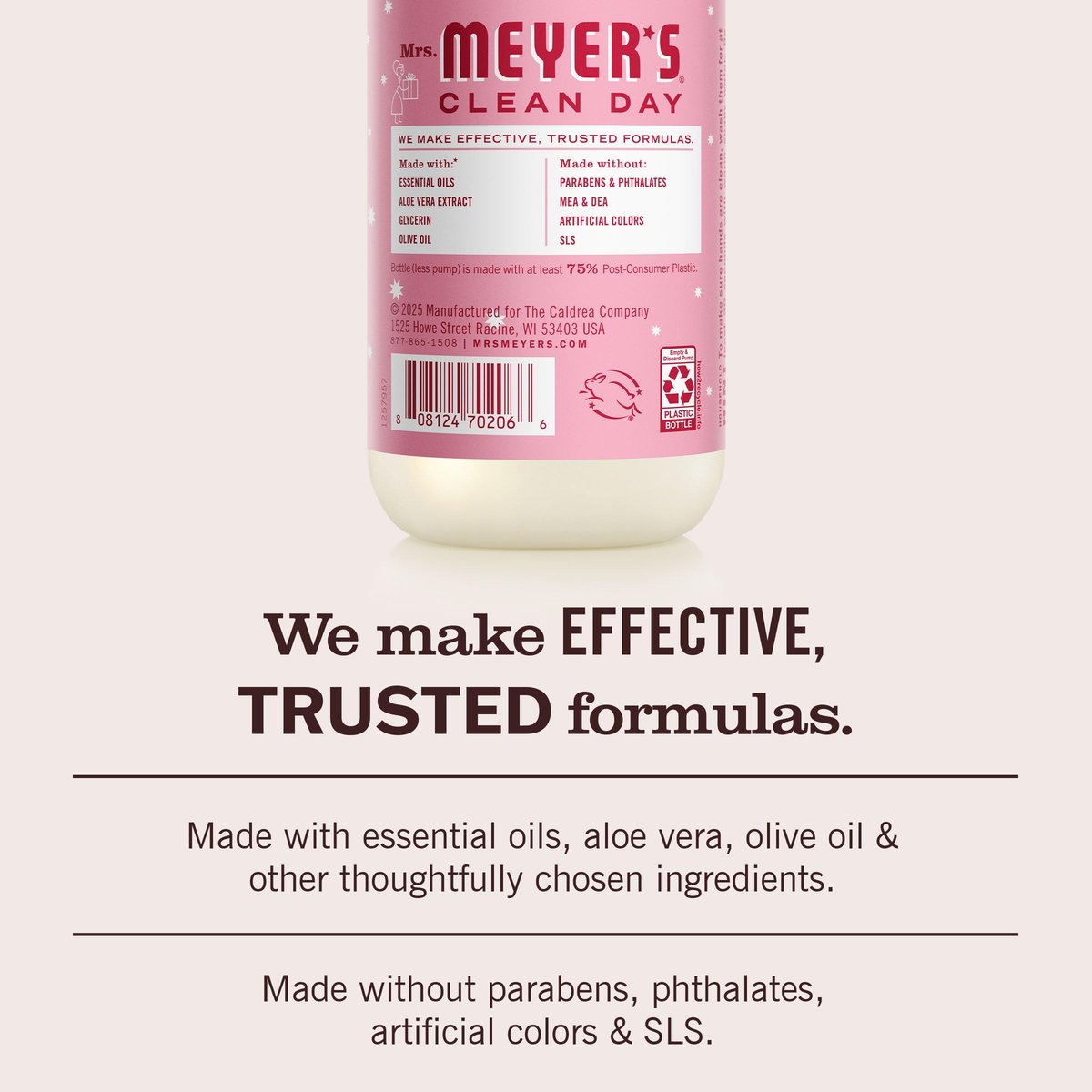 Mrs. MEYER'S Clean Day Liquid Hand Soap, Peppermint, 12.5 oz (Pack of 3) Avelisse