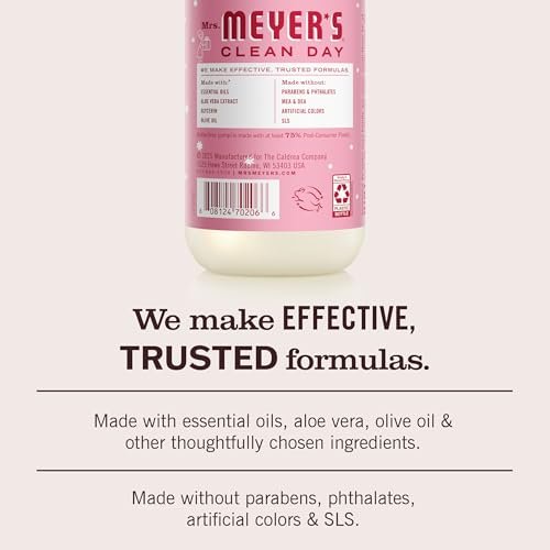Mrs. MEYER'S Clean Day Liquid Hand Soap, Peppermint, 12.5 oz (Pack of 3) Avelisse