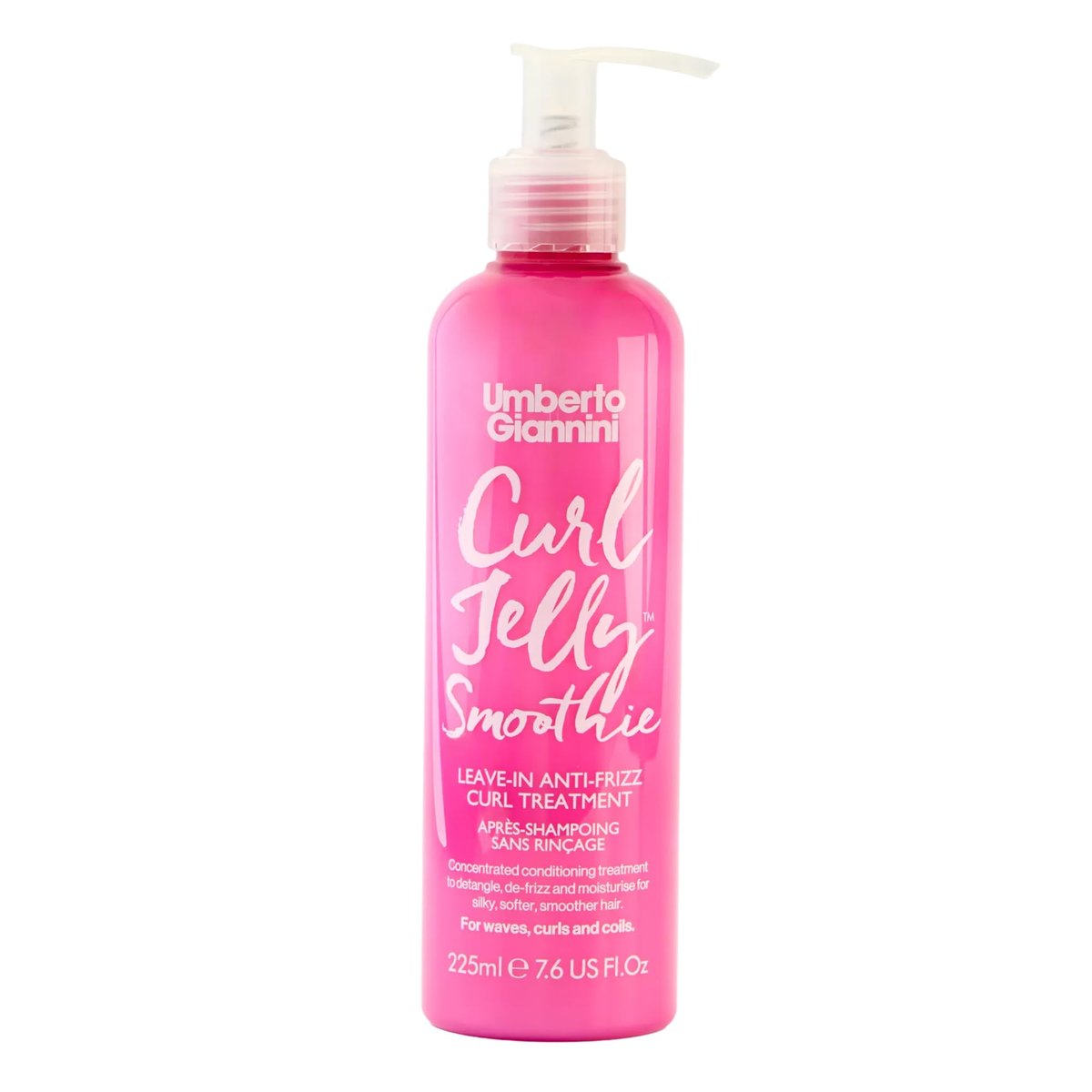 Umberto Giannini Curl Jelly Smoothie 225 ML (Pack of 2) – Hydrating Curl Cream for Defined, Frizz-Free Curls Avelisse