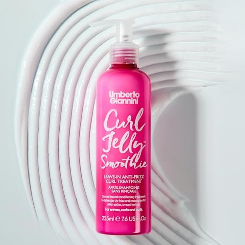 Umberto Giannini Curl Jelly Smoothie 225 ML (Pack of 2) – Hydrating Curl Cream for Defined, Frizz-Free Curls Avelisse