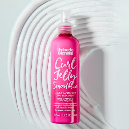 Umberto Giannini Curl Jelly Smoothie 225 ML (Pack of 2) – Hydrating Curl Cream for Defined, Frizz-Free Curls Avelisse