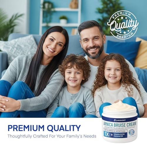 Arnica Bruise Cream Extra-Strength: Fast-Acting for Bruising & Swelling on Thin Skin - Advanced Formula with Arnica Montana, Vitamin K, C & E - Soothing Hydrating for Face and Body (4 Fl Oz) Avelisse