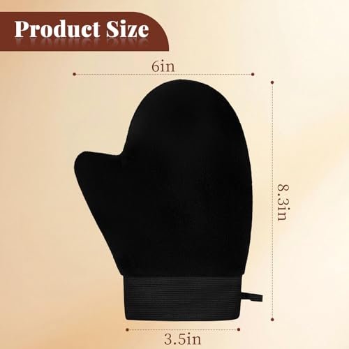 ÖkoStamm 2 Pack Self Tanning Mitt - Elastic Wrist Tanning Gloves Prevents Staining, Tanning Mitt Applicator for Tanning Mousse or Lotion - görsel 4
