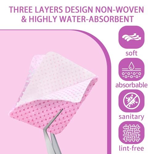 400pcs Lint Free Nail Wipes Kit with Acetone Pump Dispenser - SHEERBLISS Gel Nail Polish Remover Wipes for Salon & Home Use - görsel 4