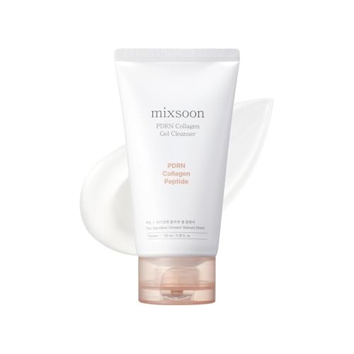mixsoon PDRN Collagen Gel Cleanser – Deep Pore Cleansing, Lightweight Daily Gel Cleanser for All Skin Types, 100ml / 3.38 fl.oz. Avelisse