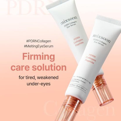 mixsoon PDRN Collagen Eye Serum – Revived Under Eye Serum with Gentle, Smooth Formula for Sensitive Skin, 20ml / 0.68 fl.oz. Korean Glass Skin Care Avelisse