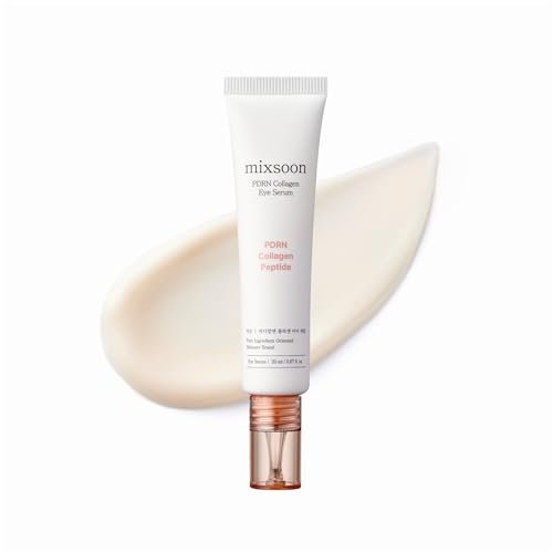 mixsoon PDRN Collagen Eye Serum – Revived Under Eye Serum with Gentle, Smooth Formula for Sensitive Skin, 20ml / 0.68 fl.oz. Korean Glass Skin Care Avelisse