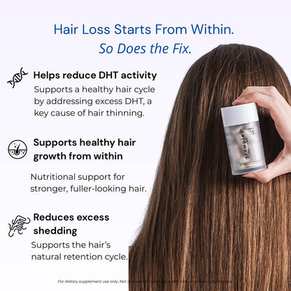 GROWPLEX Complex10 Hair Support Supplement – Biotin, Collagen & 10 Essential Nutrients for Healthy, Stronger-Looking Hair – 30 Capsules for Men & Women Avelisse