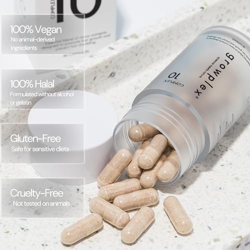 GROWPLEX Complex10 Hair Support Supplement – Biotin, Collagen & 10 Essential Nutrients for Healthy, Stronger-Looking Hair – 30 Capsules for Men & Women Avelisse