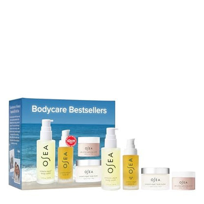 OSEA Bodycare Bestsellers Skincare Set – 4-Piece Body Travel Set (1 oz Each) – Body Oil, Body Butter, Body Scrub & Body Wash Avelisse