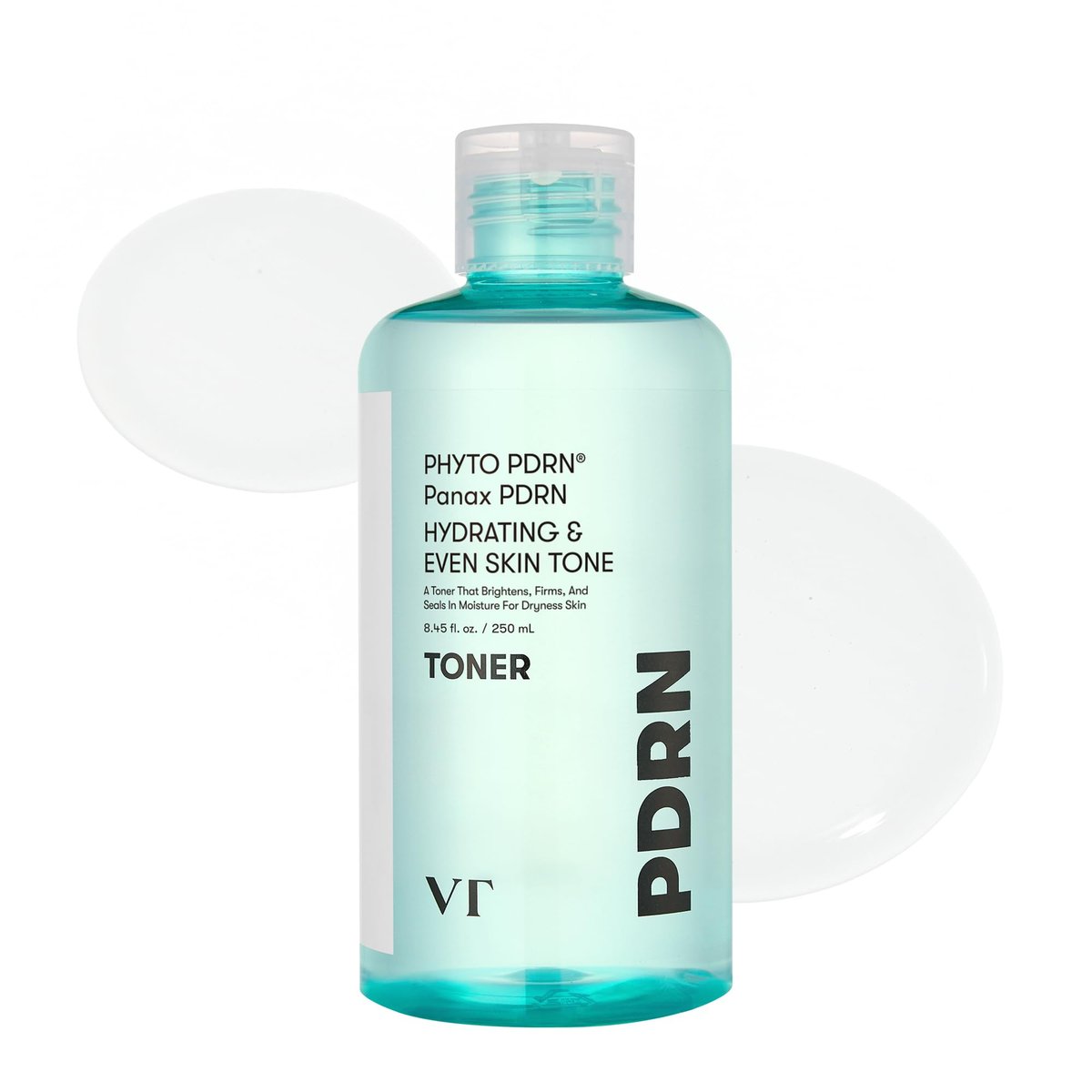 VT COSMETICS PDRN Toner – Hydrating Facial Toner with 50,000ppm Vegan PDRN, Korean Wild Ginseng, Niacinamide & Panthenol – Lightweight, Fragrance-Free, Skin Soothing – 8.45 fl. oz. - görsel 1
