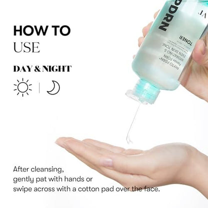 VT COSMETICS PDRN Toner – Hydrating Facial Toner with 50,000ppm Vegan PDRN, Korean Wild Ginseng, Niacinamide & Panthenol – Lightweight, Fragrance-Free, Skin Soothing – 8.45 fl. oz.