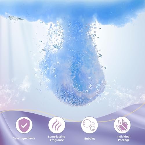 TranquilBliss Bath Bombs for Women – 50 PCS Set with 10 Rich Scents, Natural Moisturizing Bath Bombs, Perfect Gift for Mom, Wife, Her Avelisse