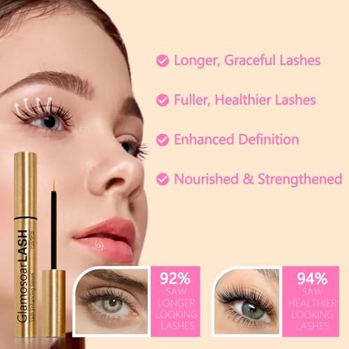 Glamosoar Lash Serum – Eyelash Growth Serum for Fuller, Longer, Stronger Lashes (4ml) Avelisse