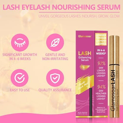 Glamosoar Lash Serum – Eyelash Growth Serum for Fuller, Longer, Stronger Lashes (4ml) Avelisse