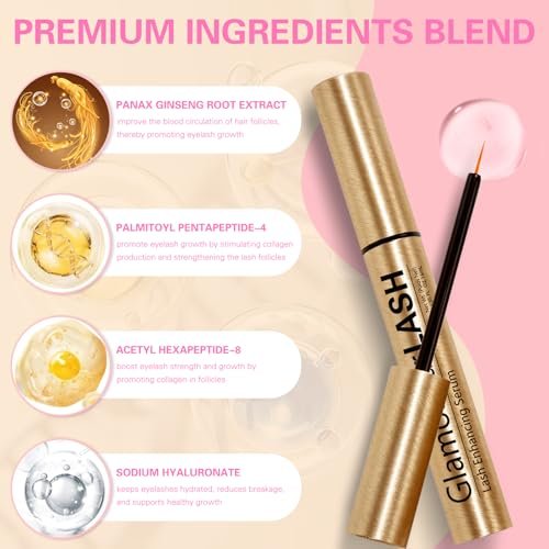 Glamosoar Lash Serum – Eyelash Growth Serum for Fuller, Longer, Stronger Lashes (4ml) Avelisse