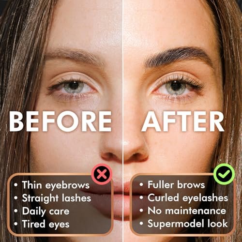 2-in-1 Lash Lift & Eyebrow Lamination Kit | At-Home DIY Brow & Lash Perm | 15 Applications | Lasts 6-8 Weeks | AURAE ABLK2 - görsel 4