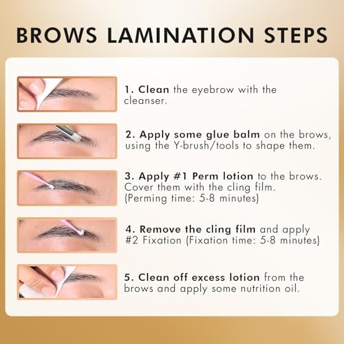 2-in-1 Lash Lift & Eyebrow Lamination Kit | At-Home DIY Brow & Lash Perm | 15 Applications | Lasts 6-8 Weeks | AURAE ABLK2 - görsel 16