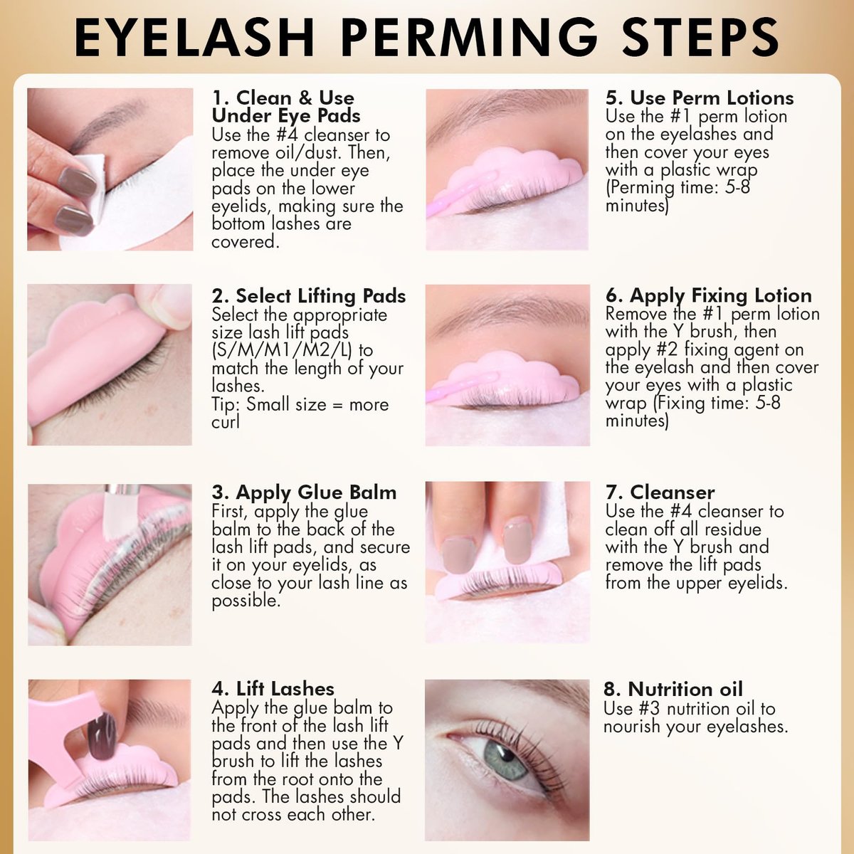 2-in-1 Lash Lift & Eyebrow Lamination Kit | At-Home DIY Brow & Lash Perm | 15 Applications | Lasts 6-8 Weeks | AURAE ABLK2 - görsel 13