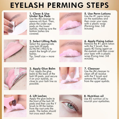 2-in-1 Lash Lift & Eyebrow Lamination Kit | At-Home DIY Brow & Lash Perm | 15 Applications | Lasts 6-8 Weeks | AURAE ABLK2