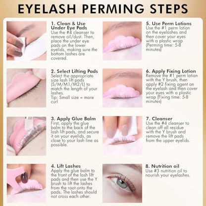 2-in-1 Lash Lift & Eyebrow Lamination Kit | At-Home DIY Brow & Lash Perm | 15 Applications | Lasts 6-8 Weeks | AURAE ABLK2