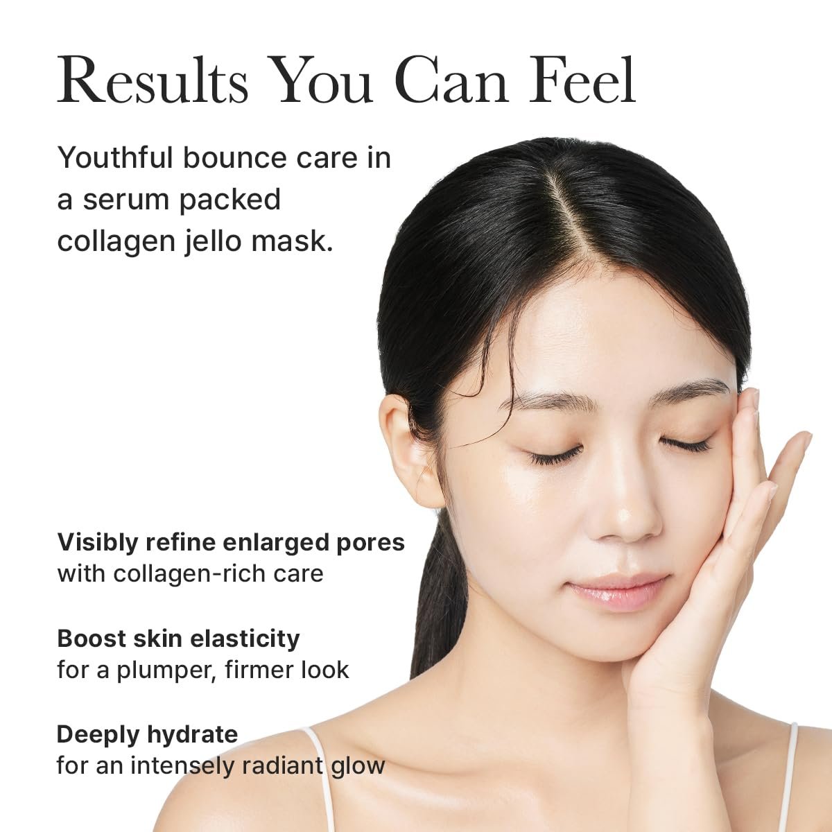 ARENCIA Red Collagen Jello Mask – Plump & Hydrating Overnight Hydrogel Mask for Dry, Mature Skin (4 Pack) with Collagen, 5 Peptides, 2% Niacinamide Avelisse