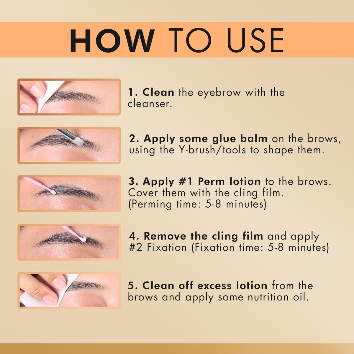 AURAE Eyebrow Lamination Kit - At-Home Brow Lift for Beginners & Professionals, 15 Applications, Lasts 6-8 Weeks, Safe & Effective - ABK1 Avelisse
