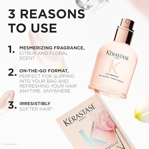 Kérastase Gloss Absolu Le Parfum - Citrus & Floral Scented On-the-Go Hair Perfume, For Softer Hair, 1.7 oz Avelisse