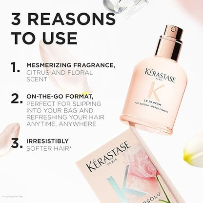 Kérastase Gloss Absolu Le Parfum - Citrus & Floral Scented On-the-Go Hair Perfume, For Softer Hair, 1.7 oz Avelisse