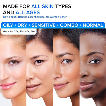 Collagen Face Cream with Retinol & Hyaluronic Acid - Anti Aging Moisturizer for Women & Men, Firming Day & Night Cream for Wrinkles, Hydrating Facial Lotion for All Skin Types