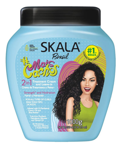 SKALA Mais Cachos, Crespos, and Maracuja 2-in-1 Cream (3-Pack Bundle) - 105.6 oz Avelisse