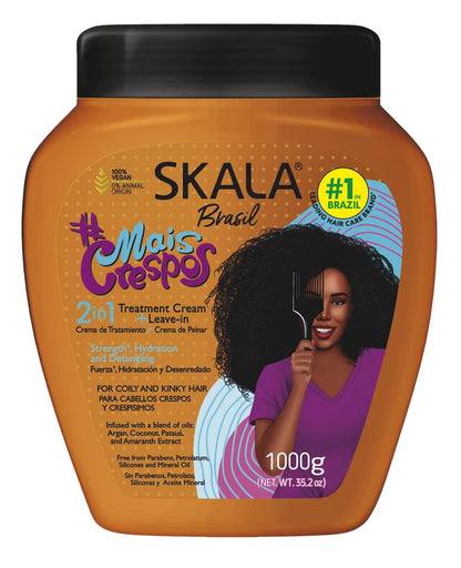 SKALA Mais Cachos, Crespos, and Maracuja 2-in-1 Cream (3-Pack Bundle) - 105.6 oz Avelisse