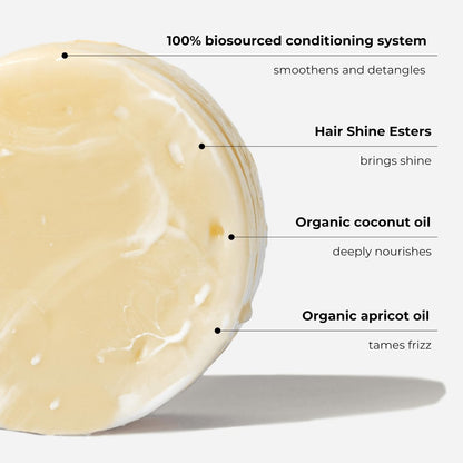 Solve Nourishing Solid Conditioner for Curly & Damaged Hair – Natural, Sulfate-Free, ECOCERT Certified