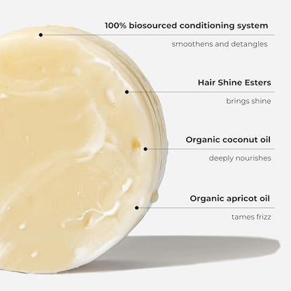 Solve Nourishing Solid Conditioner for Curly & Damaged Hair – Natural, Sulfate-Free, ECOCERT Certified