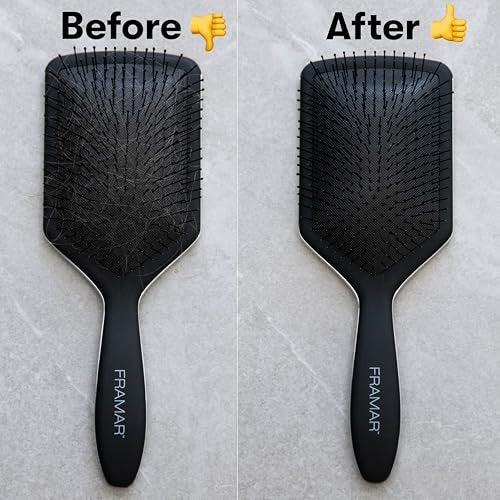 FRAMAR Premium Hair Brush Cleaner Tool – 2-in-1 Hairbrush & Comb Cleaner Removes Hair and Buildup Instantly – Pink - görsel 6