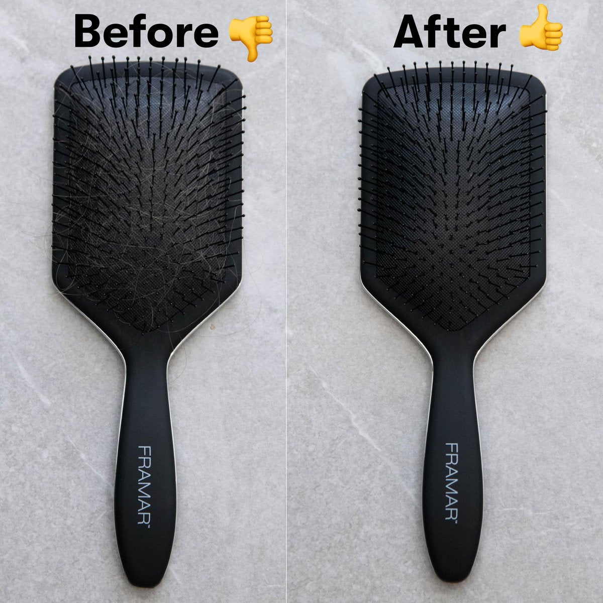 FRAMAR Premium Hair Brush Cleaner Tool – 2-in-1 Hairbrush & Comb Cleaner Removes Hair and Buildup Instantly – Pink - görsel 5